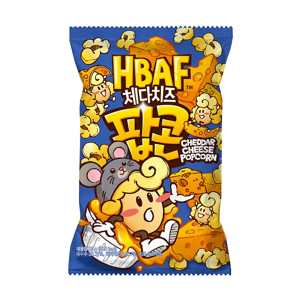 POPCORN SABOR CHEEDAR HBAF 80g x 12 UNIDADES