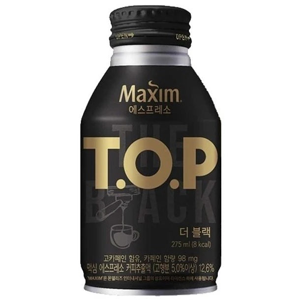 CAFE AMERICANO THE BLACK T.O.P MAXIM DONGSUH 275ml x 24 UNIDADES
