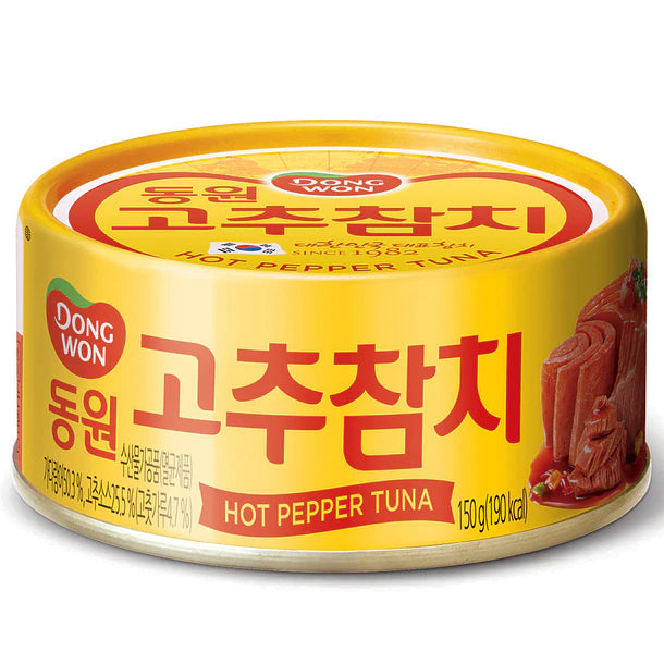 LATA DE ATUN CON PICANTE DONGWON 150g X 48UNIDADES