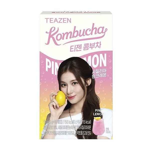 TWICE KOMBUCHA LIMONADA ROSA TEAZEN 50g x 12 UNIDADES