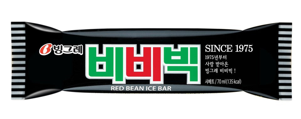 HELADO SABOR POROTO ROJO DULCE BINGGRAE 70g x 40 UNIDADES