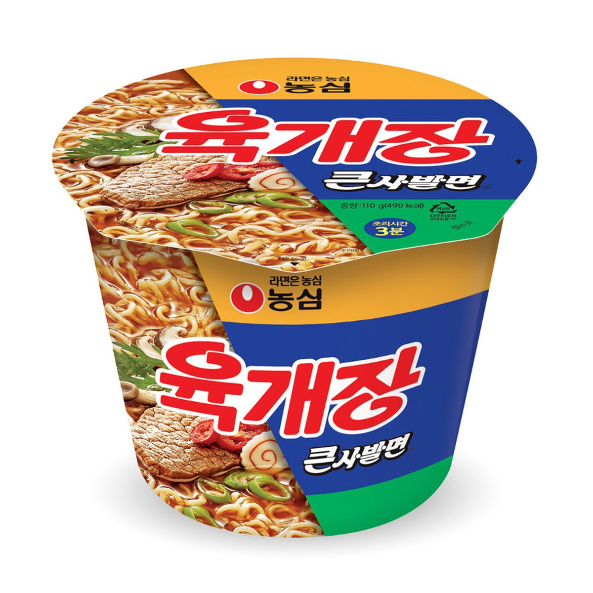 YUK KE JANG RAMYEON VASO GRANDE NONGSHIM 110g x 16 UNIDADES