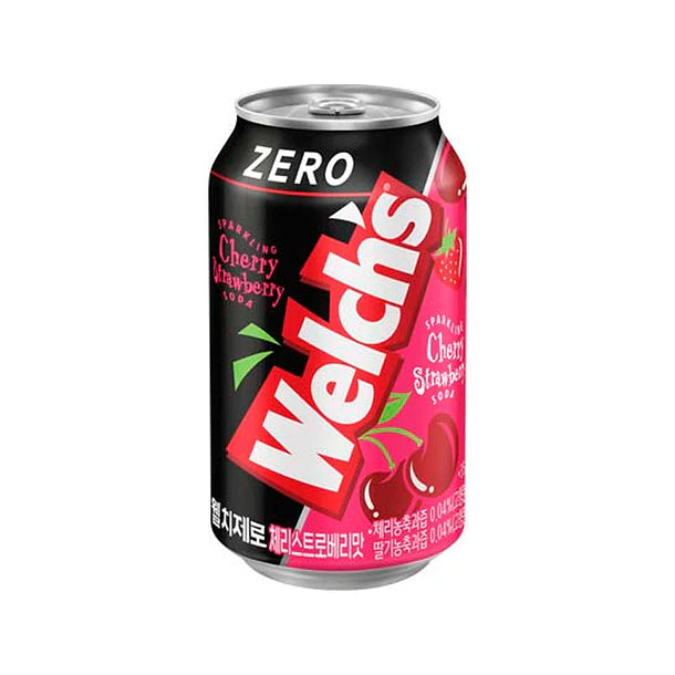 BEBIDA WELCHS ZERO SABOR CEREZA Y FRUTILLA NONGSHIM 355ml x 24 UNIDADES