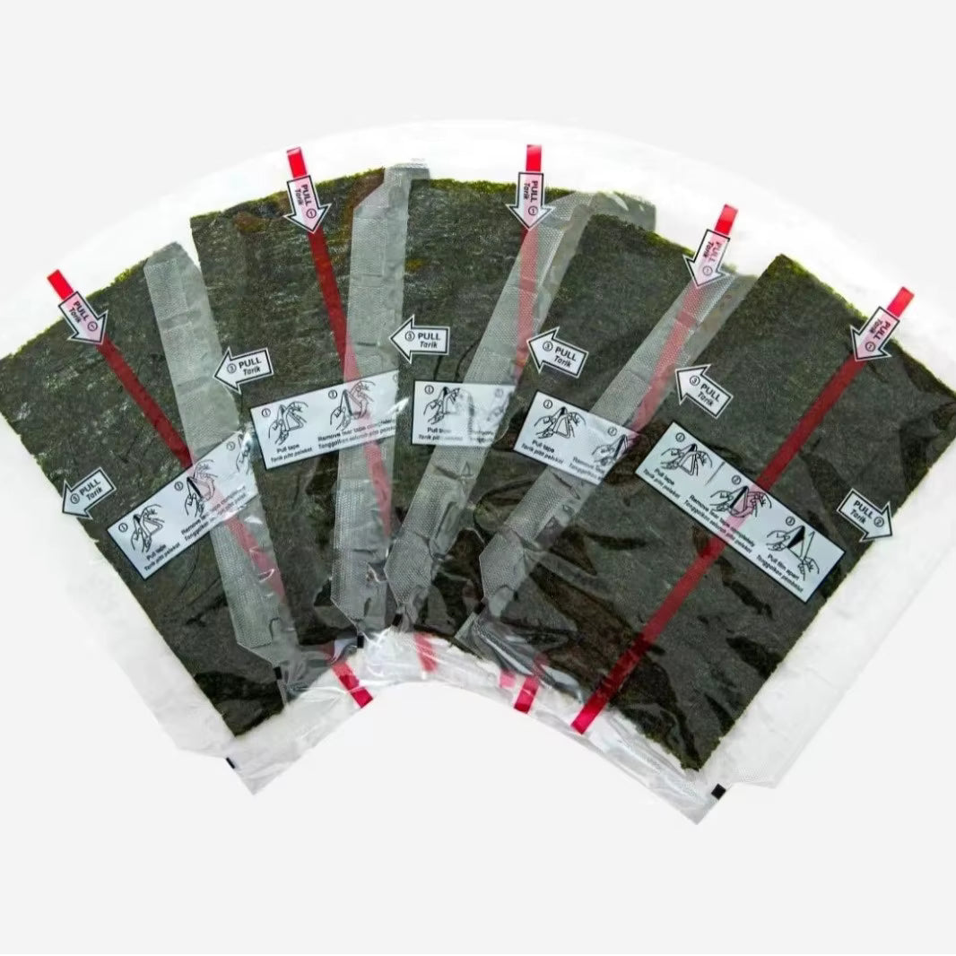 ALGA NORI PARA ONIGIRI TRIANGULAS 100 LAMINAS X 25 UNIDADES