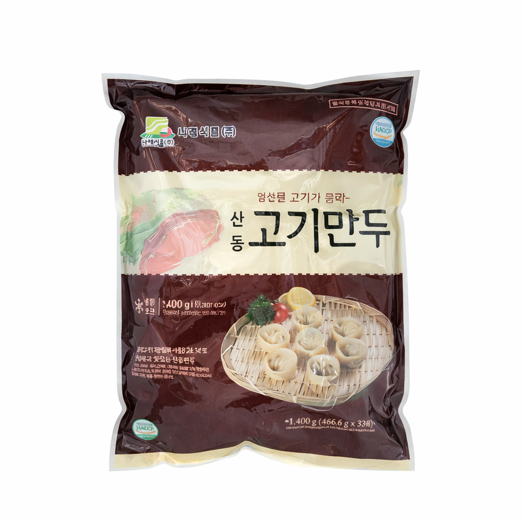 MANDU DE CARNE REDONDO CHICO SANDONG 1.4kg x 6 UNIDADES
