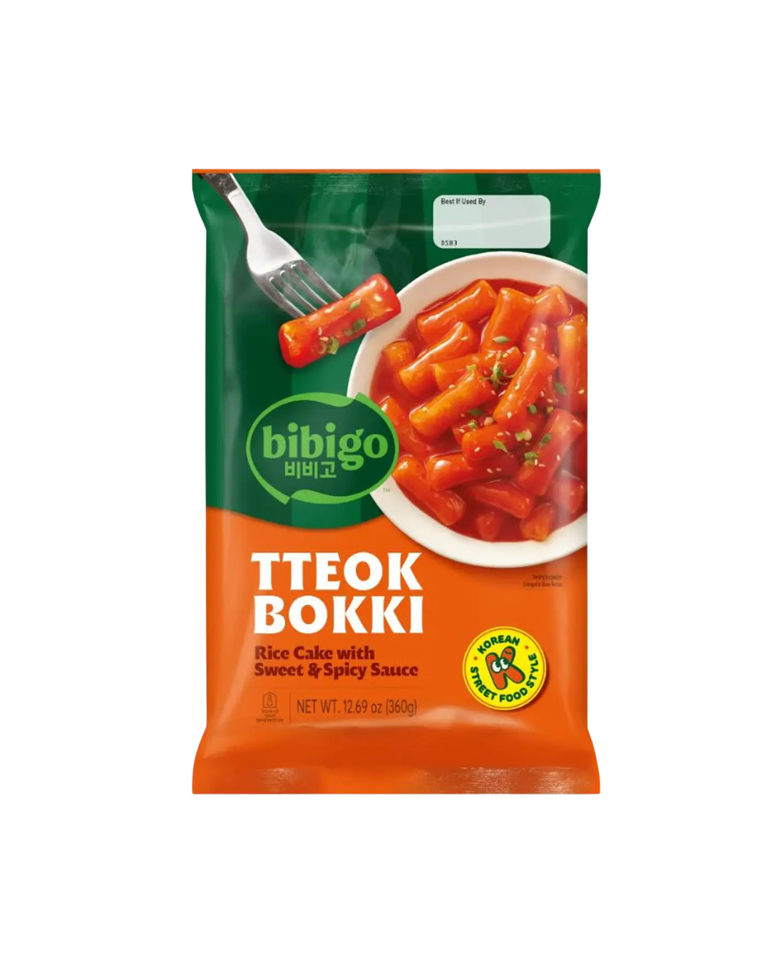 TTEOKBOKI SABOR DULCE PICANTE BIBIGO 360g x 12 UNIDADES