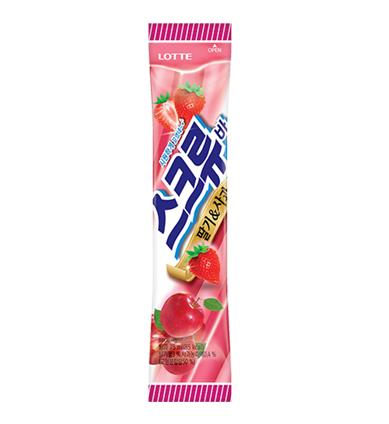 HELADO SCREWBAR SABOR FRUTILLA MANZANA LOTTE 75g x 40 UNIDADES