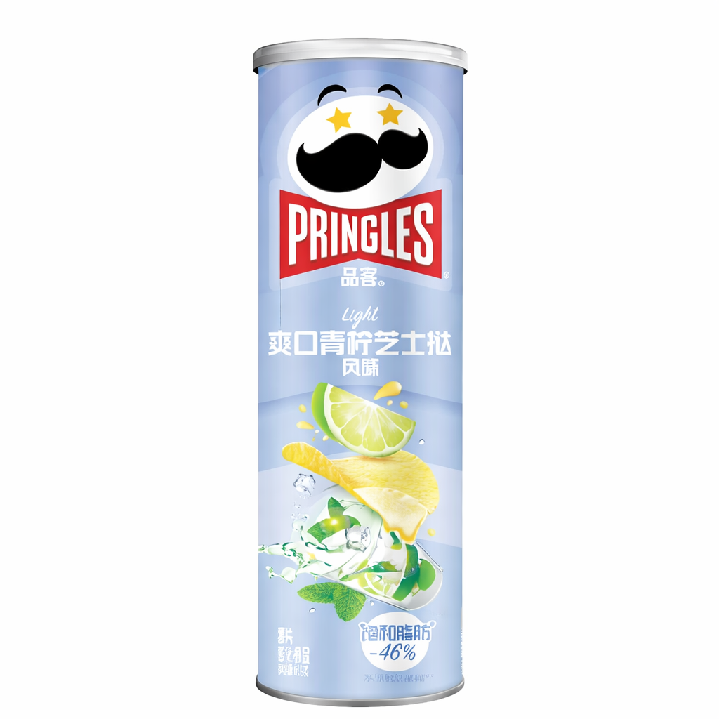 PAPAS PRINGLES SABOR CHEESECAKE LIMA LIMON 110g x 20 UNIDADES