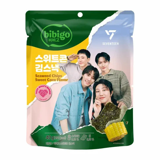 SNACK DE ALGA SABOR CHOCLO DULCE BIBIGO 40g x 24 UNIDADES
