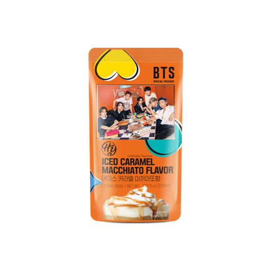 BTS COFFE ICED CARAMEL MACCHIATO FLAVOR HY 230ml X 50 UNIDADES