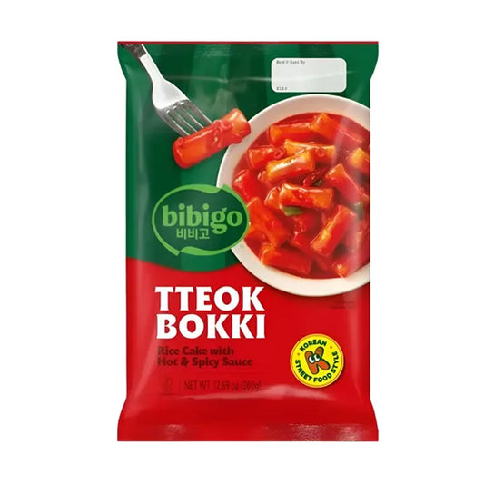 TTEOKBOKI SABOR PICANTE BIBIGO 30g X 12 UNIDADES