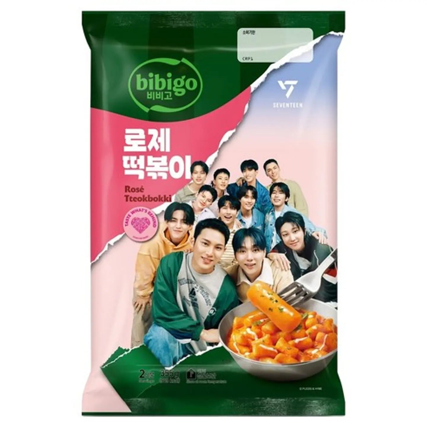 TTEOKBOKI SABOR ROSE BIBIGO 360g x 12 UNIDADES