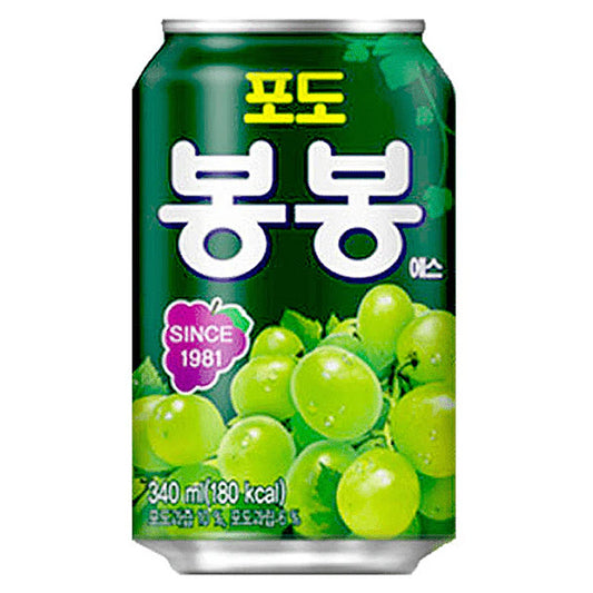 JUGO BONG BONG SABOR UVA VERDE HAITAI 340ml x 24 UNIDADES