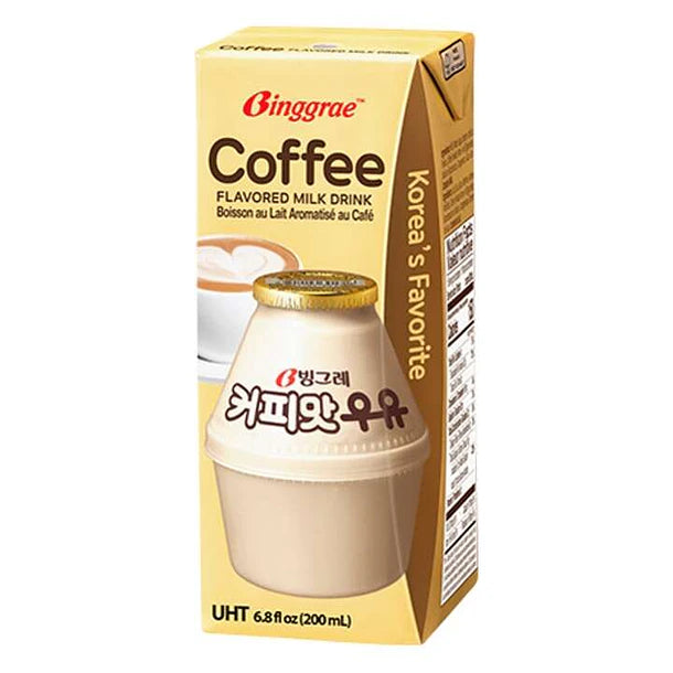 LECHE SABOR CAFÉ BINGGRAE 200ml x 24 UNIDADES