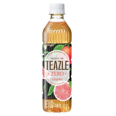 TEAZLE TE NEGRO SABOR POMELO SIN AZUCAR WOONGJIN 500ml x 20 UNIDADES