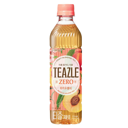 TEAZLE TE OOLONG SABOR DURAZNO SIN AZUCAR WOONGJIN 500ml x 20 UNIDADES
