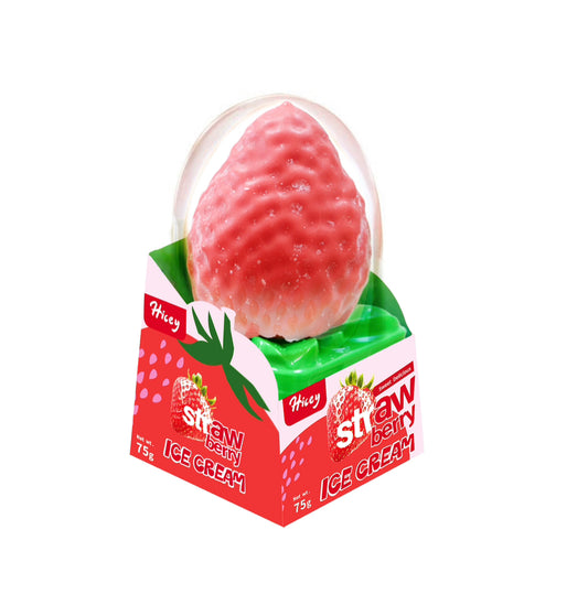 HELADO DE FRUTILLA FORMA FRUTA HICEY 75g X 12 UNIDADES