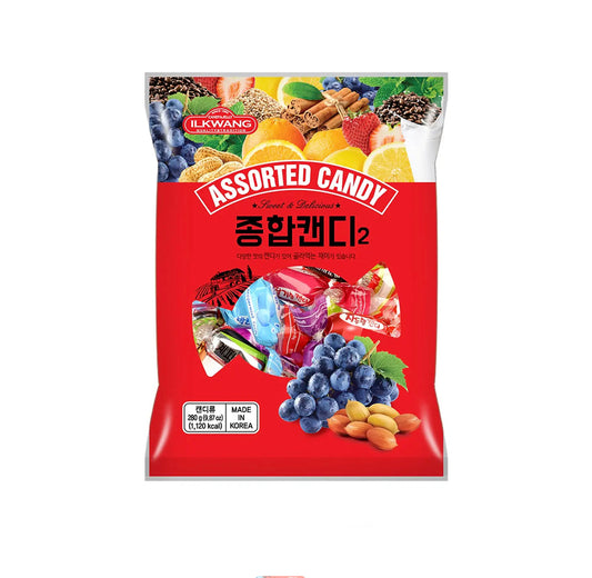 DULCES SURTIDO DE SABORES ILKWANG 280g X 10 UNIDADES