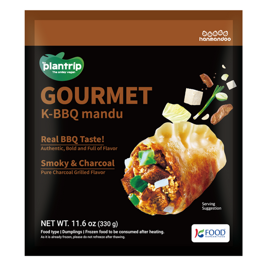 MANDU VEGANO K-BBQ PLANTRIP 330g X 20 UNIDADES