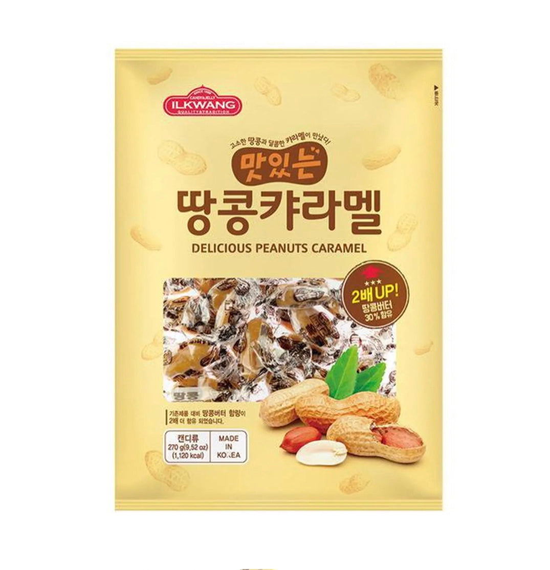CARAMELO DE MANÍ ILKWANG 250g X 10 UNIDADES