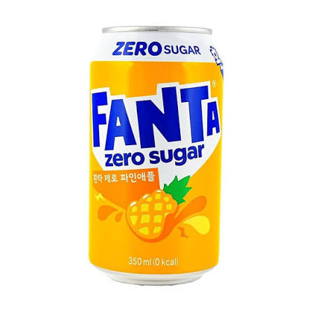 BEBIDA FANTA SABOR PIÑA ZERO AZÚCAR 350ml X 24 UNIDADES