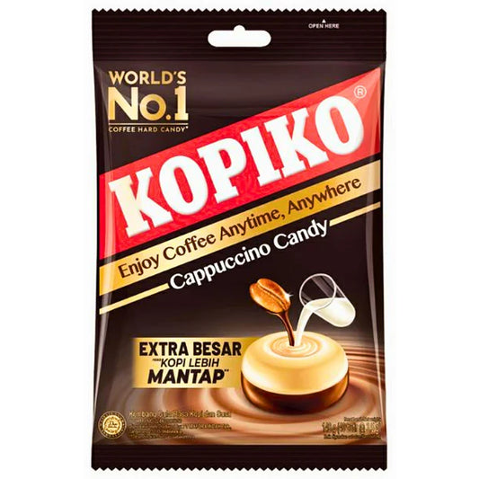 DULCES DURO DE CAFÉ SABOR CAPPUCCINO KOPIKO 175g x 24 UNIDADES