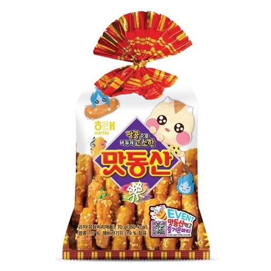 SNACK BASTONES CON CARAMELO Y MANI HAITAI 90g x 20 UNIDADES