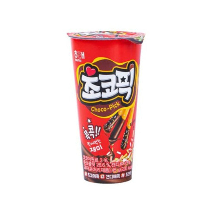 GALLETA DE PALITOS CHOCO PICK 45gr HAITAI x 24 UNIDADES