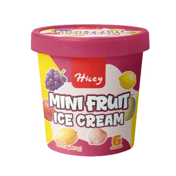 HELADO DE MINI FORMAS DE FRUTAS HICEY 126g X 12 UNIDADES