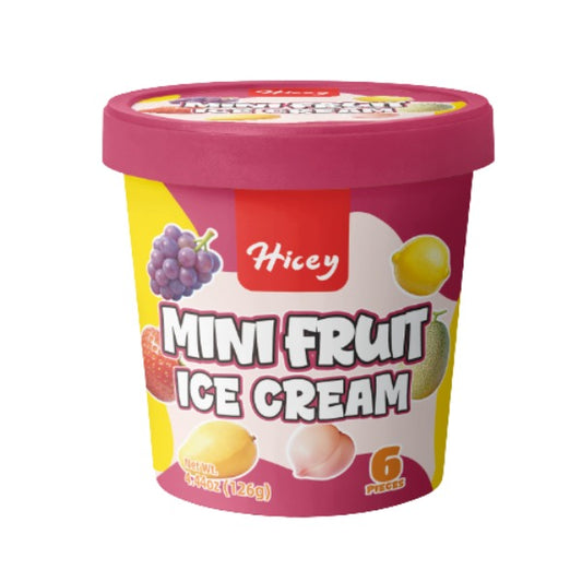 HELADO DE MINI FORMAS DE FRUTAS HICEY 126g X 12 UNIDADES
