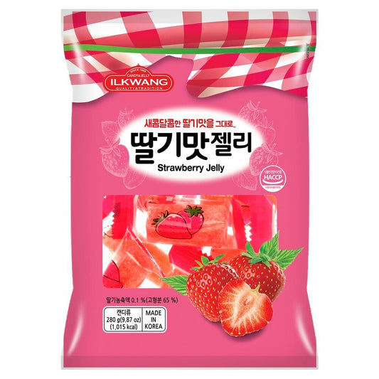 GOMITAS DE FRUTILLAS JELLY ILKWANG 280g X 10 UNIDADES
