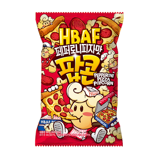 POPCORN SABOR PIZZA PEPPERONI HBAF 80g x 12 UNIDAD
