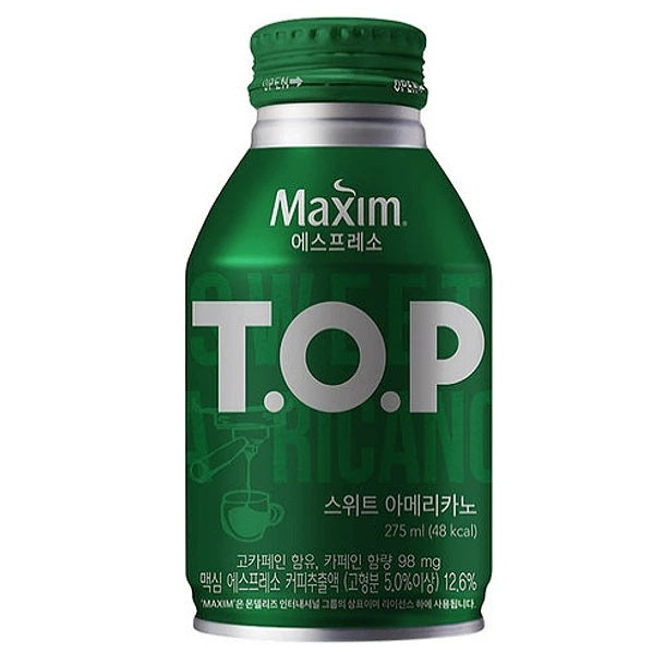 CAFE AMERICANO ENDULZADO T.O.P MAXIM DONGSUH 275ml x 24 UNIDADES