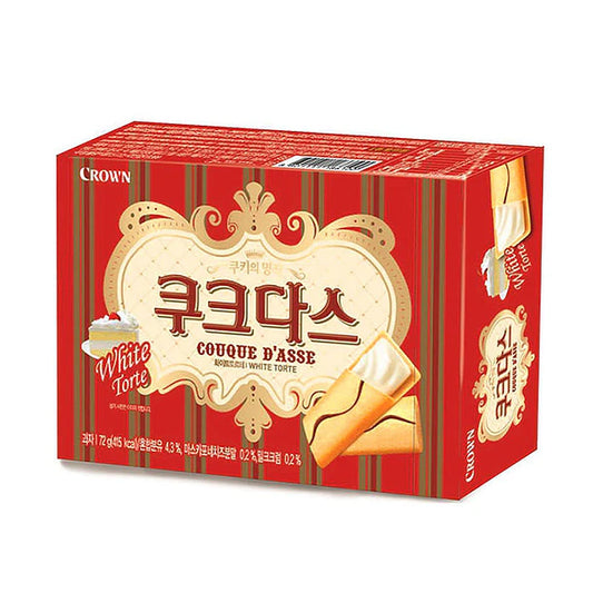 GALLETA COUQUE TORTA BLANCA CROWN 77g x 21 UNIDADES