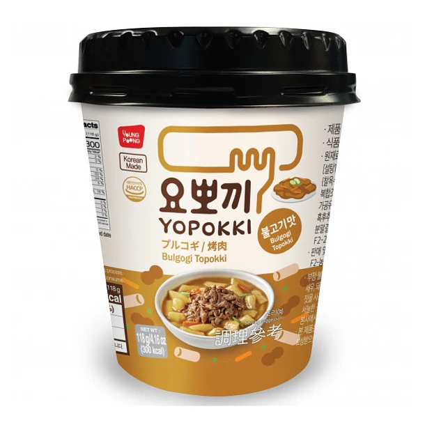 YOPOKKI SABOR CARNE BULGOGI YOUNG POONG 120g X 30 UNIDADES