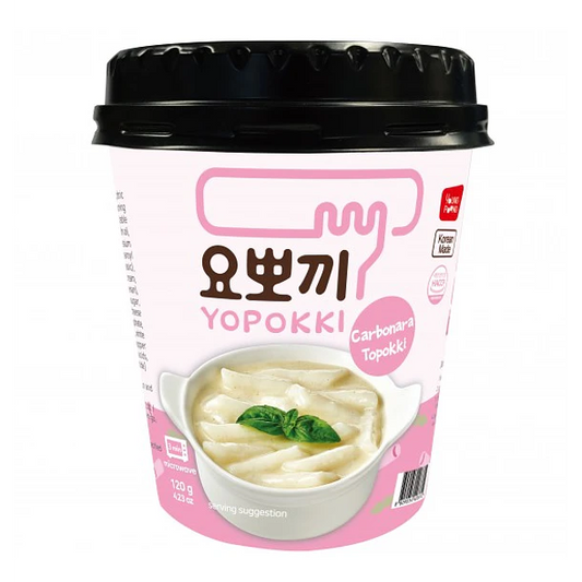 YOPOKKI SABOR CARBONARA YOUNG POONG 120g X 30 UNIDADES