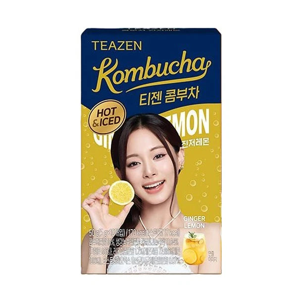 TWICE KOMBUCHA GENJIBRE Y LIMON TEAZEN 50g x 12 UNIDADES