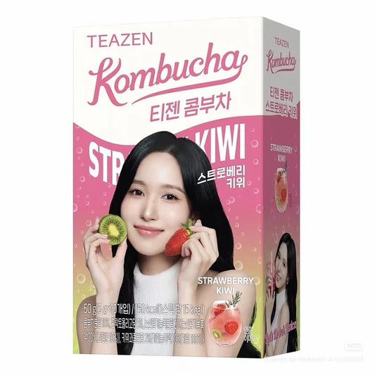 TWICE KOMBUCHA KIWI Y FRUTILLA TEAZEN 50g x 12 UNIDADES