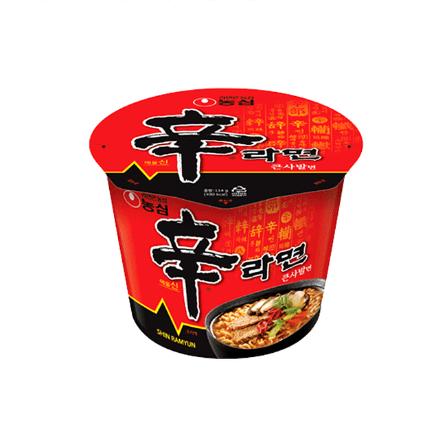 SHIN RAMYEON VASO GRANDE NONGSHIM 114g x 16 UNIDADES