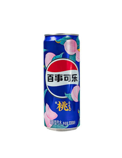 PEPSI SABOR WHITE PEACH OOLONG 330ml X 12 UNIDADES