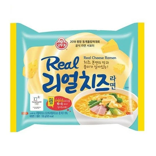 REAL CHEESE RAMYEON BOLSA OTTOGI 135g x 32 UNIDADES