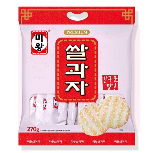 GALLETONES DE ARROZ SALADO DULCE MIWANG 250g x 12 UNIDADES