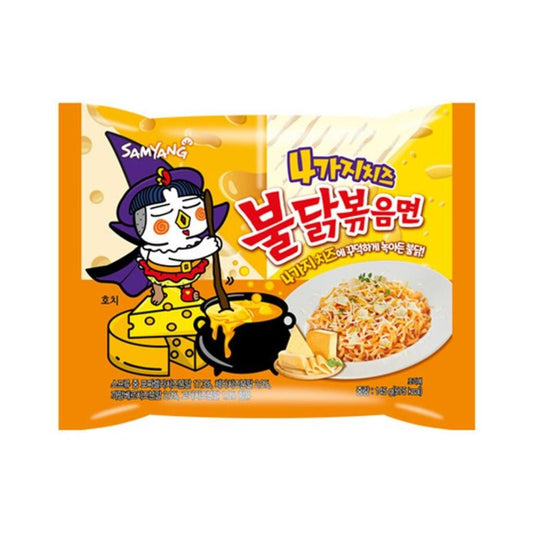 BULDAK RAMYEON SABOR CUATRO QUESO BOLSA SAMYANG 130g x 32 UNIDADES