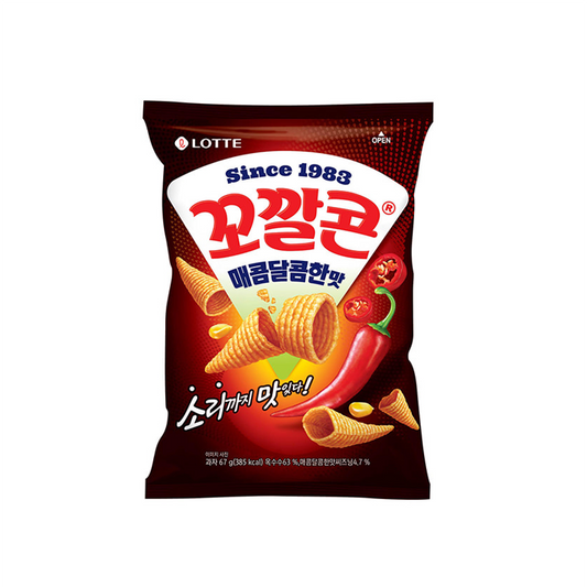 SNACK CHOCLO SABOR PICANTE DULCE LOTTE 67g x 12 UNIDADES