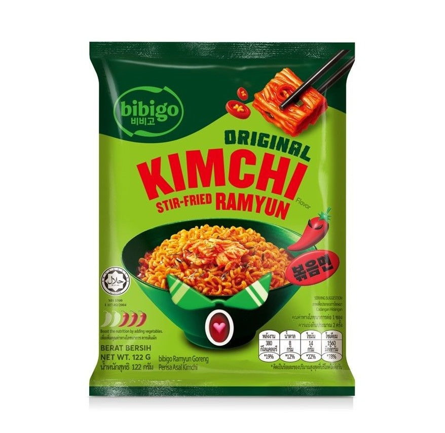RAMYEOM STIR-FRY SABOR KIMCHI BIBIGO 122g X 48 UNIDADES
