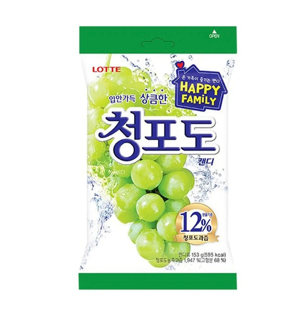 DULCES CARAMELO SABOR UVA VERDE LOTTE 153g x 20 UNIDADES