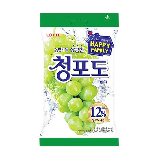 DULCES CARAMELO SABOR UVA VERDE LOTTE 153g x 20 UNIDADES