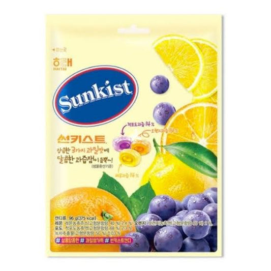 DULCE DURO SUNKIST SABORES SURTIDOS HAITAI 125g x 16 UNIDADES