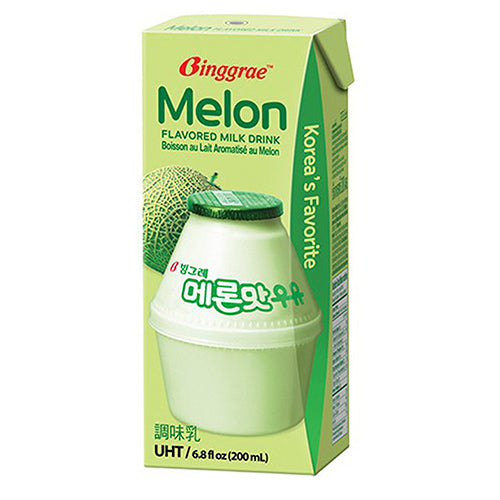 LECHE SABOR MELON TUNA BINGGRAE 200ml x 24 UNIDADES