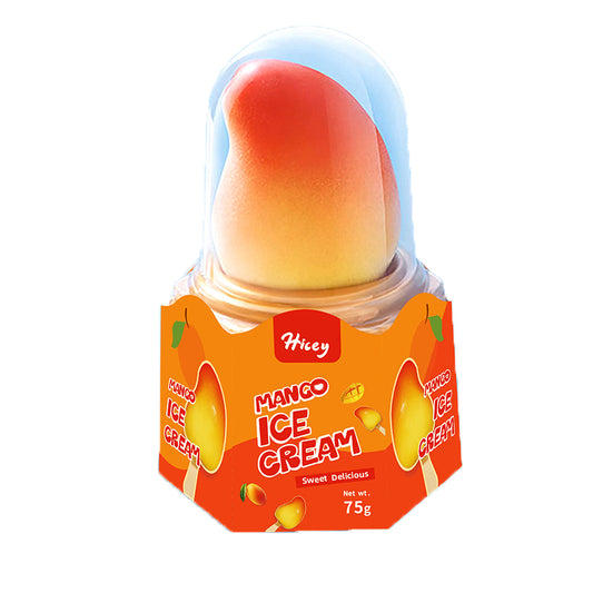 HELADO DE MANGO FORMA FRUTA HICEY 75g x 12 UNIDADES
